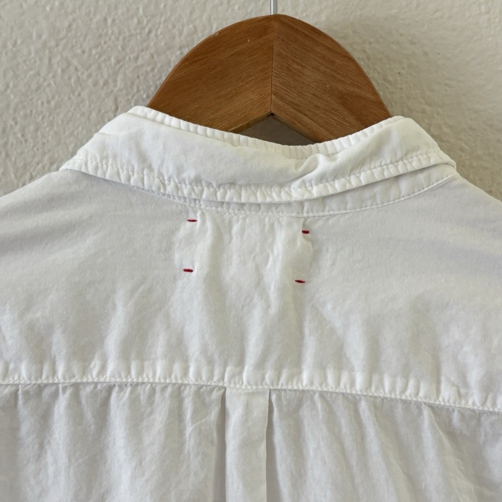 Xirena Beau Cotton Poplin Shirt Womens XS White Oversized Boyfriend Classic - Picture 9 of 14